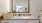 bathroom with a large mirror